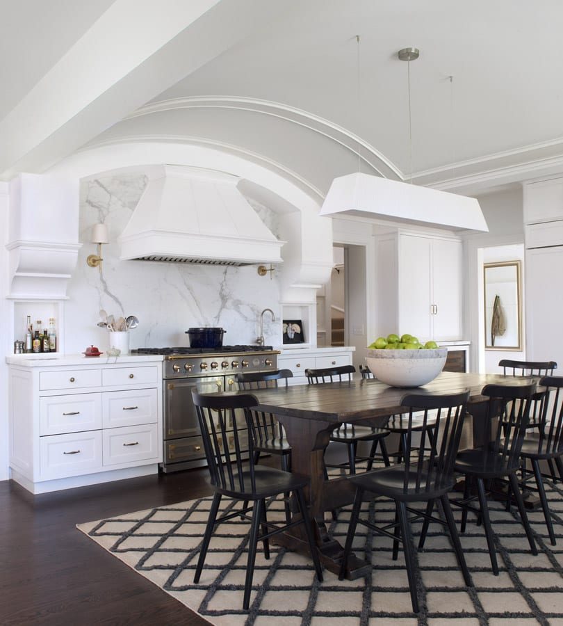 Custom kitchen in a Mosher Dolan custom home