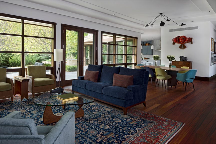 Family room, built by Mosher Dolan