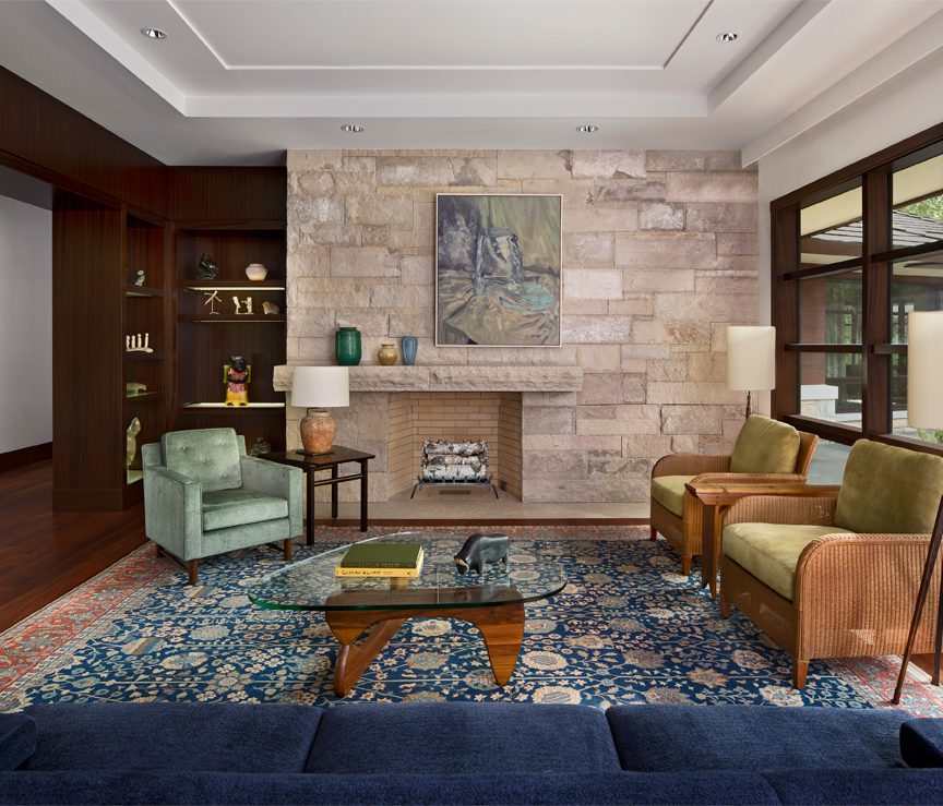 Family room, built by Mosher Dolan