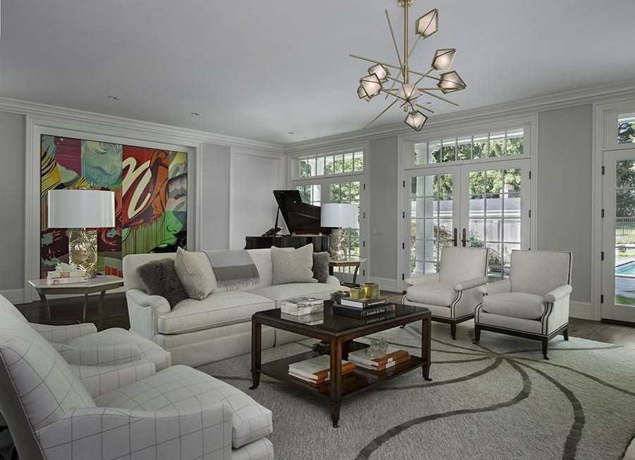 Interior at the Shingle Estate with pool
